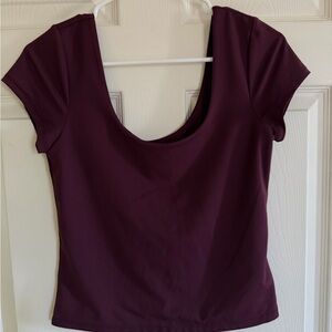 Old Navy Deep Burgundy Women's Crop Top